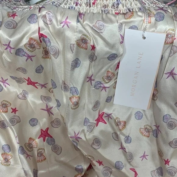 Anthropologie Morgan lane seashell pajama jogger pants size medium nwt - Picture 2 of 10